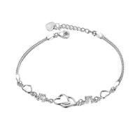 Générique Blu Regalo Bracciale Perline Anelli Gioielli da Sposa Festa della Mamma Festa della Mamma Matrimonio Placcato Quarzo Luna Larghezza Gioielli, Taglia unica, Ferro, Senza Gemme