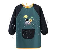 Générique Blusa per pittura per bambini | grembiule per bambini per pasto - camicetta anti-compito per pittura, giardino, cucina e attività creative, Nero , L