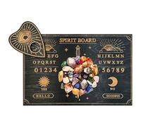 Générique Boarđ for Divination- Wood | Metaphysical Decision Maker | Message Wood Planchette Spiritual Decorations for Home, Yoga, Meditationcrystal Board Sun and Moon Divination Board Dowsi