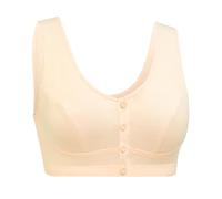 Générique Body Dimagrante Donna Front Thin Cotton Underwear Bustier Sostiene Gola, beige, DD