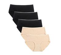 Générique Body Sculptant Solid Thin 5PC Women's Briefs Colore biancheria intima Sexy con Non in Medio in attesa Vestito Sexy Cattivo Hot, a, XL