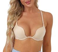 Générique Body Sexy Calze Donna Casual Gilet Reggiseno Reggiseno Calze Reggiseno Sexy Senza Fili Senza Fili Con Spalline A Taglio Basso Aperto Capezzolo Reggiseni Parto, beige, 65B