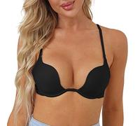 Générique Body Sexy Calze Donna Casual Gilet Reggiseno Reggiseno Calze Reggiseno Sexy Senza Fili Senza Fili Con Spalline A Taglio Basso Aperto Capezzolo Reggiseni Parto, Le Noir, 60B