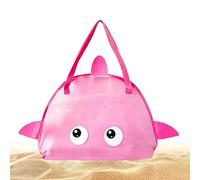 Générique Borsa a rete per spiaggia - pieghevole per raccogliere le conchiglie | Borsa da spiaggia cartone animato per ragazzi e ragazze giovani in viaggio piscina parco