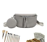 Générique Borsa a tracolla da viaggio da donna | borsa a tracolla moderna regolabile per donna, per lavoro, festival, stile casual, spiaggia, viaggi, scuola, campeggio, grigio, Se référer au