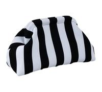 Générique Borsa a tracolla in nylon e poliestere 31 cm | Borsa a righe tessute e di colore per l'estate, la spiaggia, le matrimoni, le feste, le donne | Casuale Regalo, bianco e nero, Se
