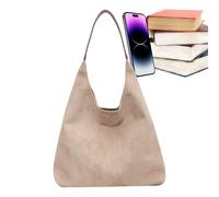 Générique Borsa a Tracolla per Donna | Borsa a Mano Retro Ghiacciato a Mano con Grande Capacità | per Donne Ragazze Signore Mamma Lavoro Shopping Viaggi Università Raduno Festa Inverno Autunno, bianco