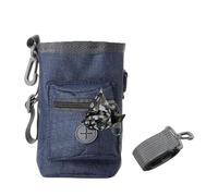 Générique Borsa da allenamento per cani, ampia capacità, contenitore per snack con sacchetto di poop, supporto per animali da viaggio, regolabile, blu, Se référer au descriptif, riferimento alla