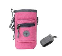 Générique Borsa da allenamento per cani, ampia capacità, contenitore per snack con sacchetto di poop, supporto per animali da viaggio, regolabile, rosa, Se référer au descriptif, riferimento alla