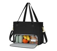 Générique Borsa da donna per computer portatile con scomparto per il pranzo - 2 in 1 a mano da lavoro - tasca termica - grande messaggero per computer | regalo per infermiere insegnante