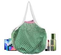 Générique Borsa Da Negozio In Maglia - Borsa Da Spiaggia In Maglia | Pouch Per Lo Shop In Cotone Riutilizzabile, verde, Se référer au descriptif