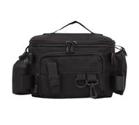 Générique Borsa da pesca con grande capacità, multifunzionale per pescare Lure Carryall Bag, portatile Rod and Gear Organizer, Tackle Storage for Bait, Reel, and Tools, Nero , Se référer au