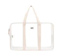 Générique Borsa da piscina trasparente, borsa da piscina impermeabile di grande capacità, con cerniera, borsa per asciugamani e bottiglie d'acqua, da viaggio per dorto, bianco, Se référer au