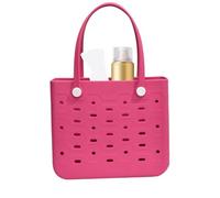 Générique Borsa Da Spiaggia In Gomma Con Fori Estate EVA Borsa Da Spiaggia Cestello Donne Silicon Beach Tote Borsa Da Spiaggia Elegante Per La Spiaggia, La Piscina, La Palestra, Lo Sport, Lo Shopping