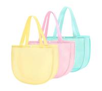Générique Borsa da spiaggia per - Multicolore pieghevole e portatile,Borsa da collezione di conchiglie per | Per raccogliere pietre all'aperto Nuoto Vacanze Festa Ragazze Adulte