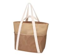 Générique Borsa da spiaggia per vacanze | impermeabile e anti-sabbia con chiusura a zip da viaggio per solare, sandali, asciugamani, telefoni e vestiti, cachi., Se référer au descriptif