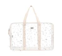 Générique Borsa da spiaggia trasparente - Borsa da piscina grande capacità con cerniera impermeabile | Borsa portatile per palestre, borsa da viaggio per bottiglia d'acqua, bianco, Se référer au