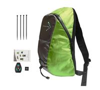 Générique Borsa da trekking a LED | Zaino da bicicletta telecomandato a 4 segnali LED disponibile | alta visibilità con lampeggiante, borsa ricaricabile USB per una guida sicura, giallo, Se référer au