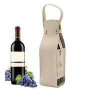 Générique Borsa da vino per gifting, borsa da vino con maniglia, borsa da vino pieghevole, borsa da vino per due bottiglie, borsa da vino con isolamento, borsa per vino riutilizzabile, beige, Se