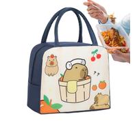 Générique Borsa Pasto Capybara | Borsa Pranzo, Isotermica per Picnic Escursionismo Scuola Viaggi Campeggio Quotidiano Studenti