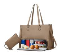 Générique Borsa per computer portatile da donna, isolata con scomparto per pranzo, borsa alla per il lavoro, per telefono, tablet, libro, bevande, cibo, scuola e scuola
