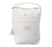 Générique Borsa per diaper portatile, cartone animato, trapuntato, 14,17 x 11,02 x 3,15 pollici, morbido organizer pouch, supporto per bottiglia leggera per e viaggi, bianco, stella, Se