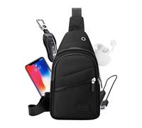 Générique Borsa per donna alla moda, moda Daypack, Lightweight Messenger Backpack, regolabile cinturino design, ideale per Hiking, Running, Travel, Outdoor, Sport, Daily Use 279.69 Inch Black