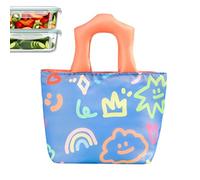 Générique Borsa Per La Scatola Da Pranzo | Impermeabile Lavabile Riutilizzabile | Borsa Da Pranzo Con Maniglia Di Trasporto | Per Donne Uomini Adulti Madre Viaggio Scuola Picnic Campeggio Spiaggia