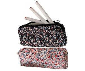 Générique Borsa per matite carina - 2 pezzi Just Craye Pinenceery Case | Borsa di cancelleria per ragazze | Ricamo floreale 3D per donne ragazze adolescenti per