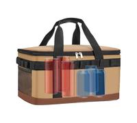 Générique Borsa più cool - Borsa termica isolata in tessuto oxford da picnic isolata da 39,5 cm | Borsa per il pranzo pieghevole per picnic, campeggio, spiaggia, viaggi, barbecue, utility