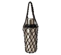Générique Borsa portabottiglie d'acqua | Porta bicchiere a uncinetto,Porta borraccia a tracolla - per escursionismo, campeggio picnic da viaggio, corsa, passeggiata, spiaggia e parco, Nero , Se