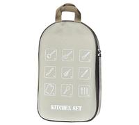 Générique Borsa portaoggetti per posate da campeggio - Porta utensili da cucina di gallo, 600D Oxford Taper Kitchen Tool Ustens Storage | Organizzatore di utensili da cucina, cachi, Se référer au