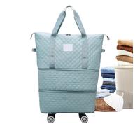 Générique Borsa Sportiva con Ruote Ruote Pieghevole Borsa da Viaggio Borsa da Viaggio con Ruote Rimovibili Valigia Estensibile Borsa da Viaggio Bagaglio a Mano per Genitori Viaggio, blu, Se référer au