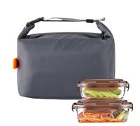 Générique Borsa termica per il pranzo isolata da donna, impermeabile, in alluminio, porta contenitore pieghevole a prova di perdite, per lavoro, campeggio, picnic
