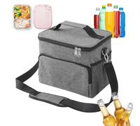 Générique Borsa termica per pasti | grande borsa da pranzo isolata per adulti, contenitore da pranzo portatile termoisolato per lavoro, scuola pic-nic, spiaggia uomini donne