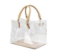 Générique Borsa tote chiara,Borsa tote trasparente per la spiaggia | trasparente per le donne, borsa per lo stadio, spiaggia, scuola, palestra, lavoro