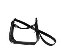 Générique Borsa trasparente - Borsa a mano trasparente da donna Tote - Stile alla moda con fascia regolabile per lavoro, eventi, pranzo, scuola, concerto, spiaggia, viaggi, feste, Nero , Se référer au