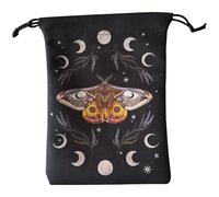 Générique Borse e tasche per tarocchi - Pochette gioiello a cordoncino, deposito per dadi, gioielli, cristalli per casa, divinazione, gioco di carte, Halloween, principianti, Oracle e, Fhr56, Se