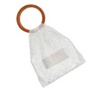 Générique Borse Tessute | Pochette Scintillante Con Maniglia | Borse Tessute Per Donne,Per Le Donne E Gli Amici Per Viaggi Per Il Viaggio Quotidiano La Casa Dentro E, bianco, Se référer au descriptif