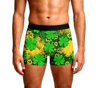 Générique Boxer intimo morbido e traspirante con motivo santo e cintura confortevole per l'uso quotidiano, verde, M