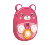 Générique Boxing Music Workout, Bear Punching Machine 10,02 pollici, ricaricabile Wall Target Toy with LED Musical Board, Indoor/Outdoor Home Workout, Birthday Fun for Adults & Children