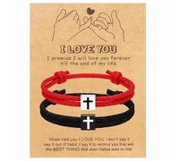 Générique Bracciale Bracciale Nonna Rosa Anelli in bianco e nero - Accessorio per la vita quotidiana frasi con gioielli, A, Nylon, Nessuna pietra preziosa