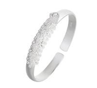 Générique Bracciale classico placcato in acciaio con frasi e bracciale adatto come regalo di compleanno per il vostro braccialetto d'argento per gioielli, Taglia unica, Metallo, Senza Gemme