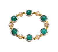 Générique Bracciale da uomo Mm Charms Classici Bracciale Gradiente Ice Crack Colored Glaze Bracciale String For Everyday Wear As A For Girls' Classmates And Friends Mm Coppia In Gioielli, Taglia unica