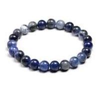 Générique Bracciale in sodalite pietra naturale perle di dimensioni 8 mm, pietre fini e preziose, bracciale unisex gioielli minerali, regalo per donna, regalo di compleanno, donna e uomo