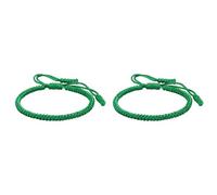 Générique Bracciale Larghezza Con Mm Gioielli Adjustable Woven Rope Knot Braccialetti Per Mens Womens Diversi Elastico Perla Bracciale Anelli, One Size*2, Nankan Wire, Nessuna pietra preziosa