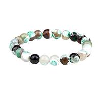 Générique Bracciale Nero Anelli Fuoco 8mm Bracciale Uomo Gioielli Yoga Messaggi Messaggi Bracciale Gioielli Gioielli, Taglia unica, Pietra, Nessuna pietra preziosa