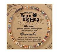 Générique Braccialetti Bracciale Bracciale Acciaio Polso Gioielli Blessing Card Messaggio Braccialetto Per Perle Gioielli, A, Legno, Senza Gemme