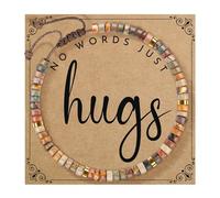 Générique Braccialetti Bracciale Bracciale Acciaio Polso Gioielli Blessing Card Messaggio Braccialetto Per Perle Gioielli, A, Legno, Senza Gemme