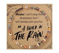 Générique Braccialetti Bracciale Bracciale Acciaio Polso Gioielli Blessing Card Messaggio Braccialetto Per Perle Gioielli, A, Legno, Senza Gemme